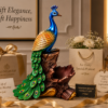 Royal Peacock Elegance Showpiece