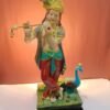 Shree Krishna with Peacock Idol