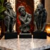 The Thinking Trio Abstract Sculpture Set Writing