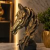 Majestic Golden Horse Bust Sculpture