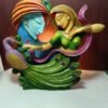 Divine Radha Krishna Peacock Sculpture