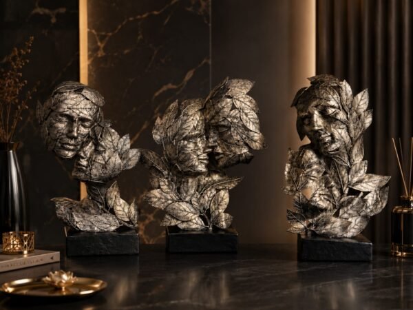 Whispering Souls Leaf Sculpture Trio