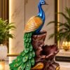 Royal Peacock Elegance Showpiece