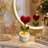 Crochet Heart Flower