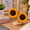 Handmade Crochet Sunflower Keychain 🌻