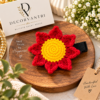 🌻 Handmade Crochet Sunflower Hair Clip