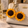 Handmade Crochet Sunflower Keychain 🌻