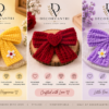 Daisy Bloom Handmade Crochet Bow 🎀