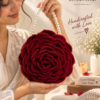 Ruby Rose Crochet Pearl Handle Bag