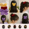 Daisy Bloom Handmade Crochet Bow 🎀