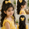 Daisy Bloom Handmade Crochet Bow 🎀