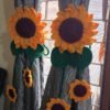 🌻 Handmade Crochet Sunflower Curtain Tieback